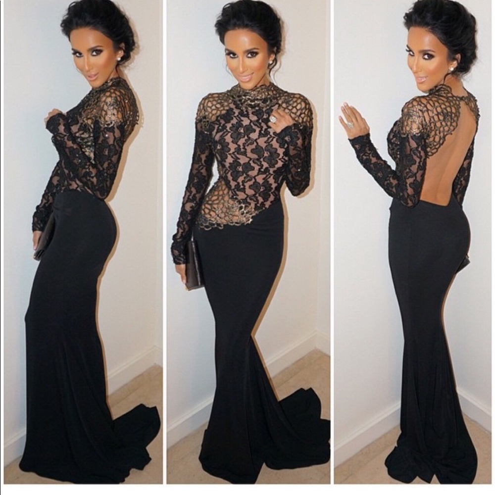 Sexy black/gold dress